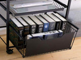 Kitchen Mobile Trolley Floor-Standing Storage Rack-Black V1161-108713