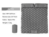 Double Outdoor Foot Pump Inflatable Sleeping Pad - 40D Nylon Camping Air Mattress V888-ELOSUNG56188-4