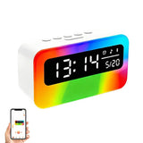 4 in 1 Bluetooth Speaker Alarm Clock RGB Night Light White Noise Machine V1263-JX-8228