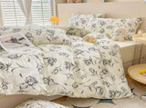Rose Print Bedding Set - 3 Piece Set - Quilt Cover 200 x 229 cm with 2 Pillowcases 51 x 66 cm V888-ELOSUNG54957-1