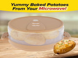Yummy Can Potatoes, with Lid Silicone Yummy Can for Microwave Copper Color Splatter-Proof V1366-AZ2-W-15605