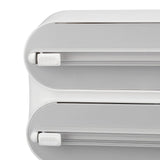 3 in 1 Wrap Cutter Organizer with Paper Towel Holder Magnetic Plastic Aluminum Alloy Space Saving Bi V1294-YM0901-3118240160311