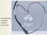 Yellow Roses And Silver Base Romantic Red Rose Flower Table Lamp - Crystal Heart Accent Bedside V888-ELOSUNG27158