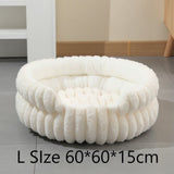 Detachable Notch Style Round Pet Bed, All Season Thick Cushion Pet Nest, Moisture Proof Indoor Pet V1221-XM-LB2833-GM115