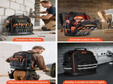 Tool Backpack, 64 Pockets, Heavy-duty Tools Storage Organizer Work Bags with Laptop Compartment & V952-GJBB1416INCHEILMT001V0