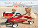 Pull-Along Wagon for Kids, 101 cm Toddler Wagons, Supports up to 80kg, All-Terrain Wagons with V952-JSKETTLC39YCTXPY0001V0