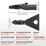 A-Frame Trailer Coupler, Fits 2-Inch Hitch Ball Size, 7000 lbs Towing Capacity, Pickup Trucks, SUVs, V767-VVR-AXTCOHQDZHJ25QG1PV0