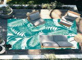 Outdoor Patio Rug 4x5 Waterproof Porch Deck Rug Stain Proof Non Fade Washable Outside Rug Carpet, V1192-AZ-W-21171