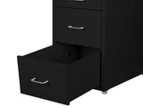 Levede 4 Drawer Office Drawers Cabinet Black HO0402-BK