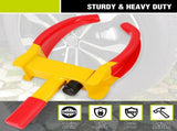 1 Heavy-Duty Trailer Wheel Lock Clamp,Adjustable Universal Wheel Lock for Carts Boats,with 2 Keys V1369-AZ3-W-22394