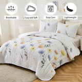 Refined Quilted Bedspread and Pillowcases Set: Class and Comfort Combined - Queen size V745-MAC090379Q13U