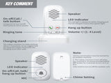RF433 Wireless Intercom Ring Doorbell Chime with 1 Inside Sensor 984ft Range No Internet Required V1294-YM0901-H48995W
