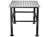 Welding Table 36" x 24", 800LBS Capacity Welding Workbench Table, Heavy-Duty Work Bench with 0.63" V952-GDXHZ800LB36HJ2L5V0