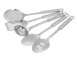 1Set Stainless Steel Kitchen Wareshigh Strength Cooking Utensils with Smooth Handles V1370-AZ4-09708