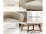 Artiss Armchair Tub Chair Beige Aston FA-CHAIR-ACC024-BG