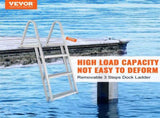 Dock Ladder, Removable 3 Steps, 159 kg Load Capacity, Aluminum Alloy Pontoon Boat Ladder with 101.6 V952-MTXTCXSJFHXJDFX4BV0