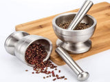 Mortar and Pestle - Stainless Steel Mortar and Pestle, Food Safe Pestle and Mortar Stainless Steel, V1188-NK-BOL-543