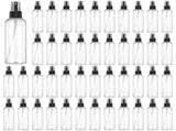 48PCS Clear Plastic Spray Bottles, 4oz Portable Travel Bottle, 120ml Fine Mist Sprayers, Refillable V1369-AZ3-W-08821