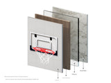 Indoor Mini Basketball Hoop Foldable Over The Door Basketball Set with Spring Action Breakaway Rim V888-ELOSUNG40537