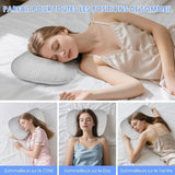 Ear Piercing Cushion Gray, Piercing Pillows with Hole Ear Piercing Pillow with Zipper for Lateral V1237-MS-626-440