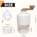 Shaved Ice Machines and Snow Cone Machine-Portable Ice Crusher and Shaved Ice Machine with Ice Cube V1192-AZ-W-2532