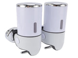 Wall Mount Soap Dispenser Double Cylinder 1000ml Manual Wall Mounted Bathroom Shower Pump Dispenser V1294-YM0901-3112250008511