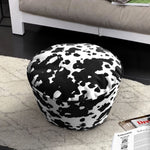 SOGA 48x35cm Round Soft Pouffe Seat Cushion Elegant Home Accent Dcor Stylish Footstool POUFFE639