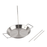 Vertical Skewer for Grill Brazilian Vertical Spit Stand Stainless Steel Barbecue Grilling Accessory V1294-YM0715-10345283