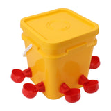 Automatic Chicken Waterer Cup with 12L Handheld Barrel Poultry Drinking Equipemnt for Goose Duck V1294-YM0706-3111230182711