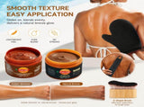 2 Pcs Tanning Gel with Gold Shimmer & 3 Pcs Self Tanning Mitt Set 2 Pcs Tanning Gel, 3 Pcs Tanning V1337-5TG