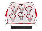 2438.4x2438.4mm Football Trainer Throwing Net, Training Throwing Target Practice Net with 6 Target V952-GLQW88YC6KXWLAMWO001V0