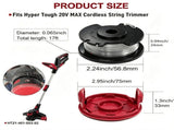 Ht21-401-003-02 Ht21-401-003-06 Replacement.065" Line Spool&Cap for 20V Max 12" String Trimmer V1370-AZ4-16547