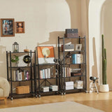 CARLA HOME 3-Tier Foldable Storage Shelf with Wheels for Kitchen, Garage, Pantry or Basement LSB-36140
