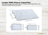 Social Hike Puzzle Board 1500 pcs - Felt Tilting Portable Cover Drawers Silver V238-SUPDZ-42097742381136