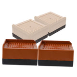 4pcs Furniture Leg Riser Plastic Soft Rubber for Sofas, Height Lift V1366-AZ2-W-22007