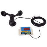 3 Fan Blades Tower Crane Anemometer 3 Blades USB 5V High Accuracy 212 Lever Wind Speed Alarm Device V1294-YM0706-3111230243711