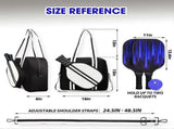Pickleball Bag Tote Crossbody Shoulder Bag with Adjustable Strap Multi-Compartment Sports Racket Bag V1308-DSZKI-1801-4