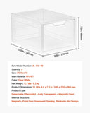 VEVOR Shoe Storage Boxes 9PCS Stackable Shoe Boxes US Size 13 Transparent White V952-KDDQTMCXXHQK2TQOP001V0