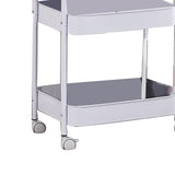 3 Tier Utility Rolling Cart with Caster Wheels Movable Multifunctional Storage Cart for Kitchen V1294-YM0901-3117240235111