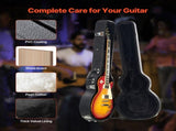 Electric Guitar Hard Case, 1050 mm Gourd-Shaped Guitar Hard Case, With Lock Latch Key Handle, PVC V952-HLXJTYHHLXJH98R2TV0