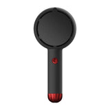 Mini Handheld Fan with LED Light Makeup Mirror Rechargeable Portable Fan Black V1263-JX-7309-1