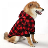 Big ! Pet Dog Plaid Hoodie Sweaters with Hat, Dog Warm Winter Dog Coat for Small Medium Large Dogs S V1189-WXFWAL-20260319-01108