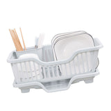 Dish Drying Rack with Drainboard Large Capacity Dish Drainer with Utensil Holder for Kitchen V1294-YM0901-3117230443211