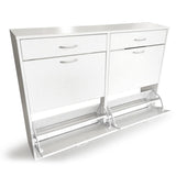 Shoe Cabinet Organizer Storage Rack 1200 x 240 x 920 - White CBT-120-024-092-WH