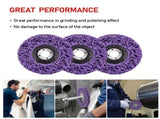 10 x 125mm x 22mm POLY STRIP DISC WHEEL PAINT RUST REMOVAL CLEAN GRINDER V201-ROND0125PU8AU