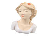 Modern Ceramic Face Vases Decorative Modern Style Shy Girl Flower Lady Head Vase for Unisex Plants V1294-YM0706-3115230067211