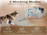 Wireless Pet Water Fountain with 4L Capacity, 304 Stainless Steel, Smart Sensor Water Circulation, V1341-ZY-QUWZVFV6-E3