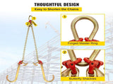 V Bridle Chain, 5/16 in x 2 ft Tow Chain Bridle, Grade 80 V-Bridle Transport Chain, 9260 Lbs Break V952-SZGLTJ5162FT00001V0