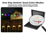 Solar Ice Brick Hanging Light with Auto Dusk-to-Dawn Sensor, IP65 Waterproof Outdoor Decorative V1341-ZY-5EXPT8DS-6PCS
