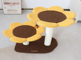 CMISSTREE 2-Level Sunflower Cat Scratching Tree V390-C7246